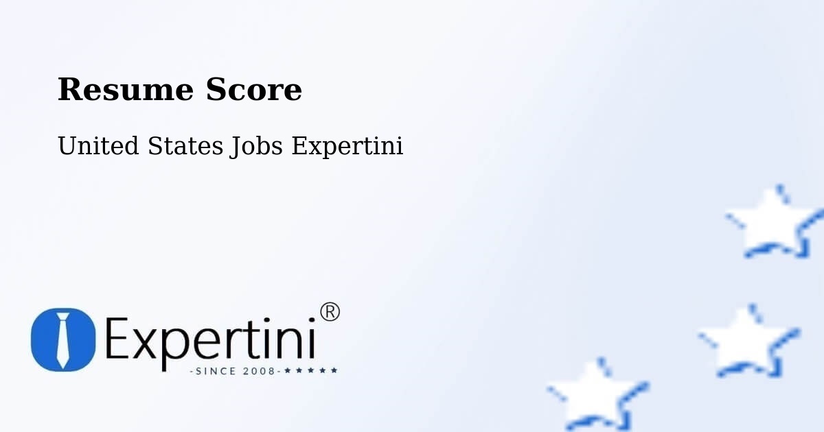Resume Score & Job Description Match Tool – Hamilton - United States Jobs Expertini